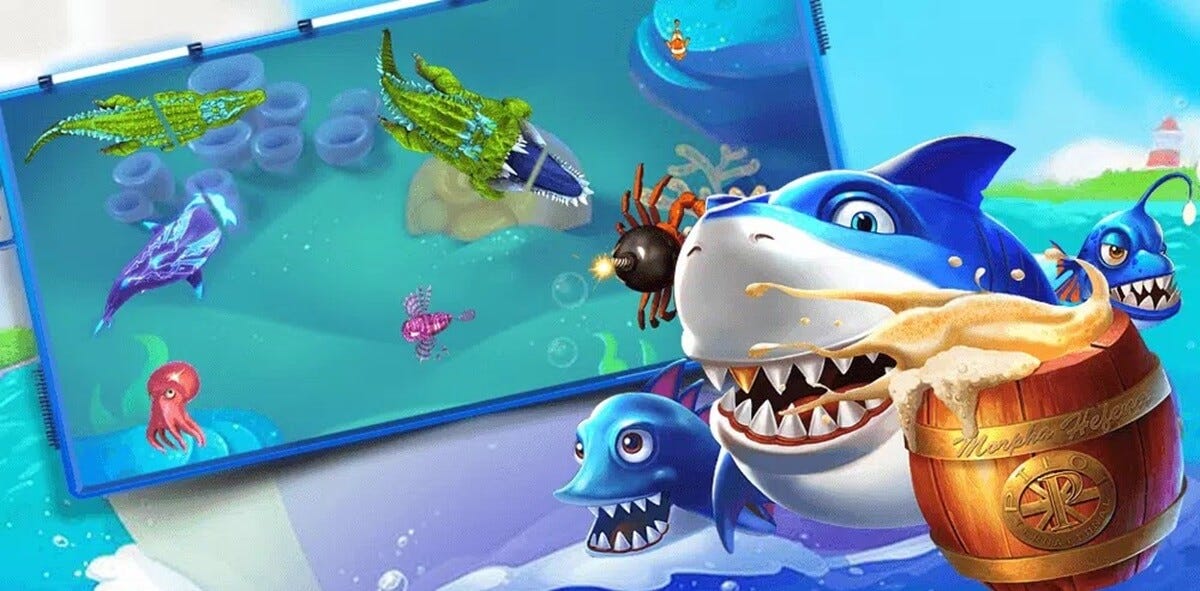 ฉากเกมยิงปลาในพื้นที่เกมทั้งหมด 789