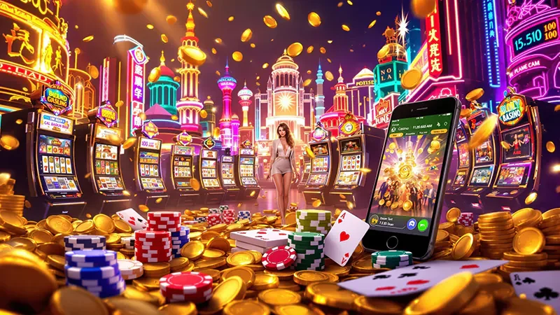 ภาพหน้าจอเกมสล็อตสำหรับการดูรีลและสัญลักษณ์บนอุปกรณ์มือถือ